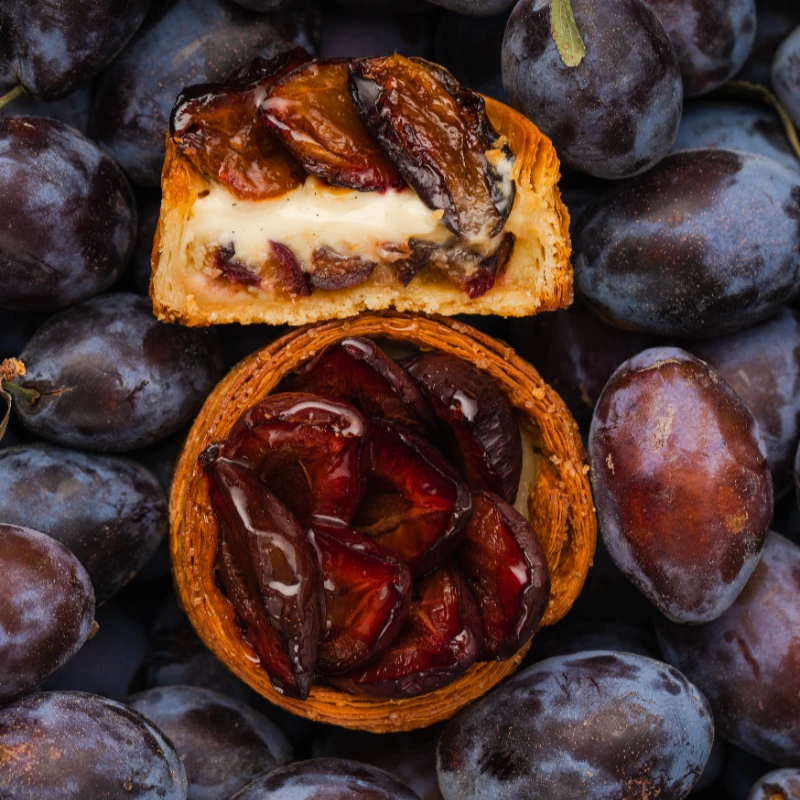 Plum Frangipane Danish
